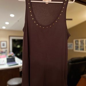 Michael Kors Women’s shirt with brass studs around neck